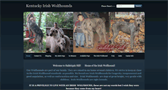 Desktop Screenshot of kentuckyirishwolfhounds.com