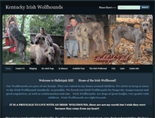 Tablet Screenshot of kentuckyirishwolfhounds.com